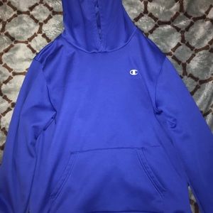blue champion hoodie